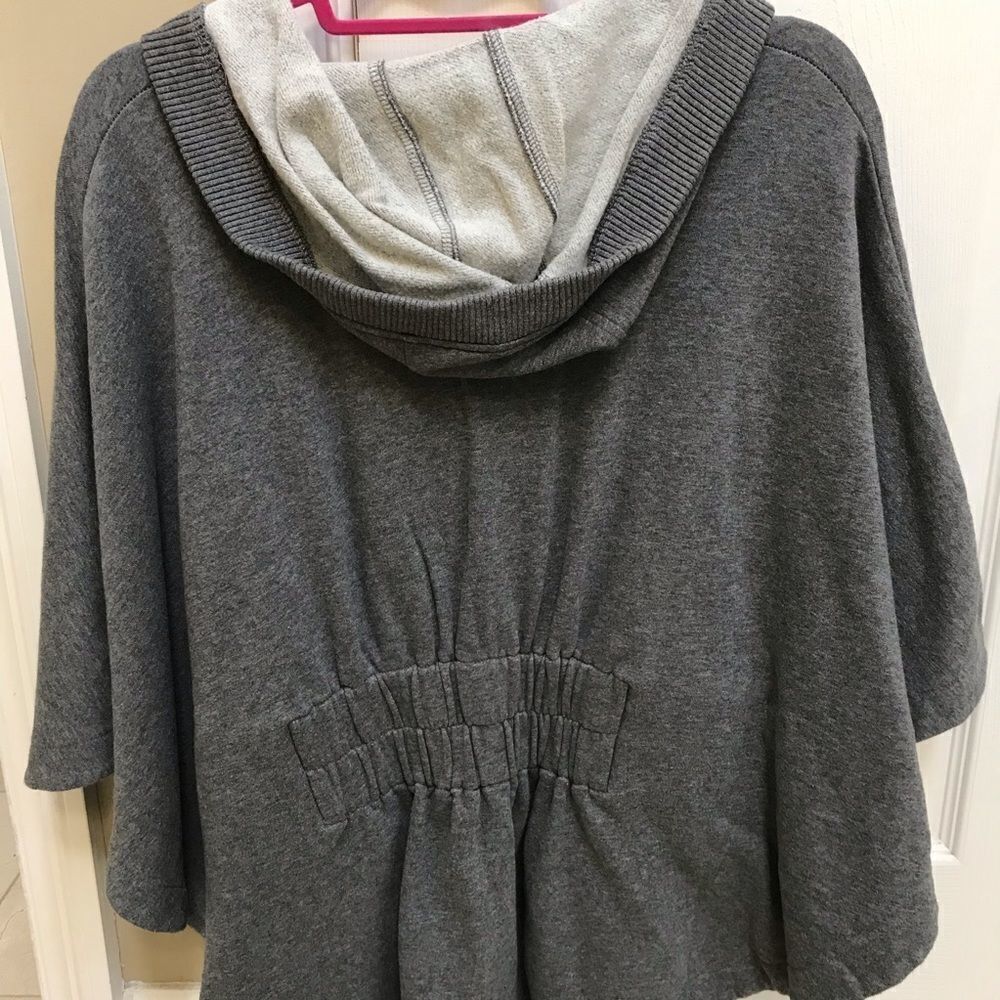 Juicy Couture Grey Hooded Poncho zip up sweatshirt - Picture 5 of 5